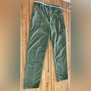 Wolf Vintage (Etsy) Retro Style Army Pants, Adjustable Waist, Cargo Pocket